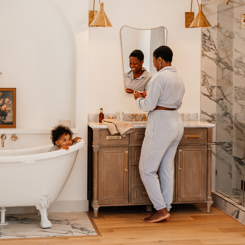 Motherhood Can Be Messy. Your Skincare Routine Doesn’t Have to Be.
