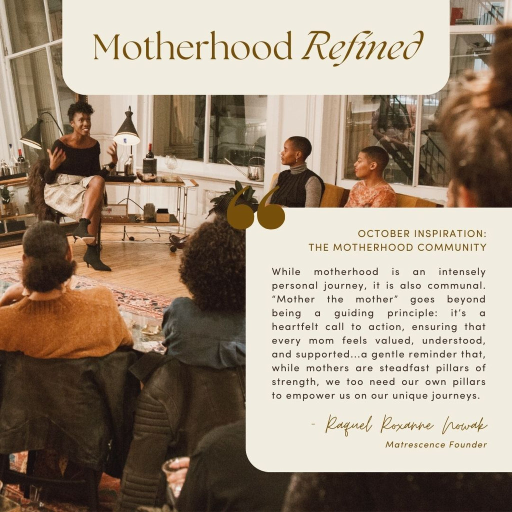 October Inspiration from our Founder: The Motherhood Community